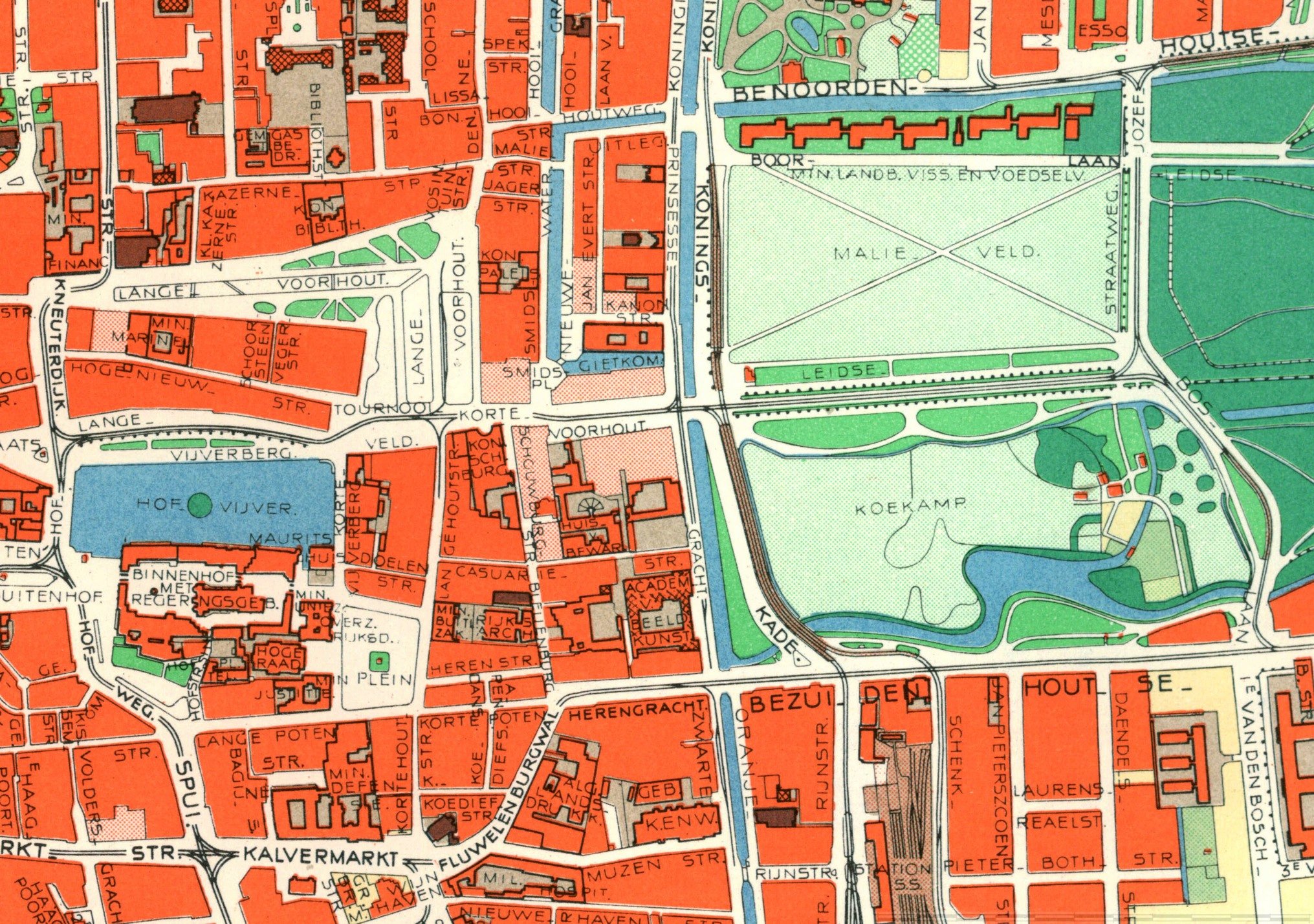 Kaart Den Haag Centrum digtotaal Kaart Den Haag Centrum digtotaal